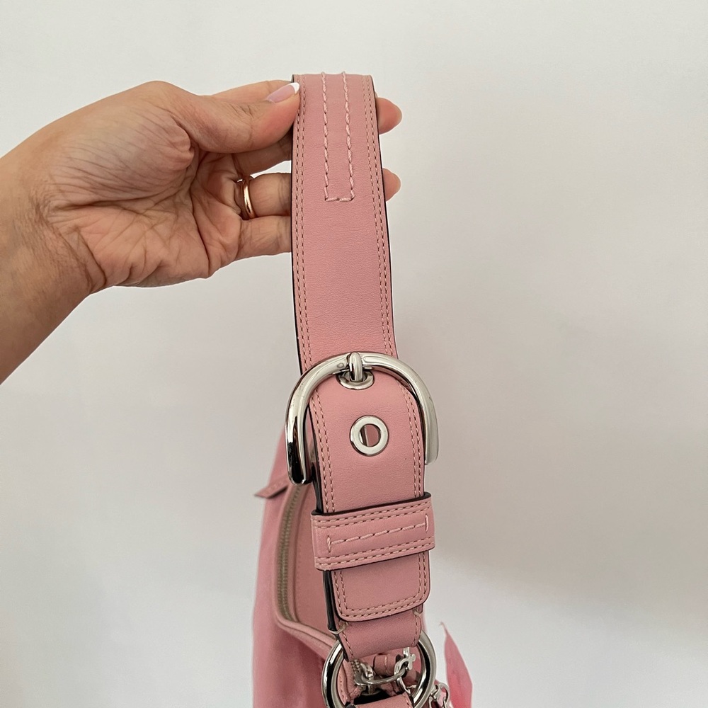 Coach Pink Leather Hobo Bag - Picture 7 of 10